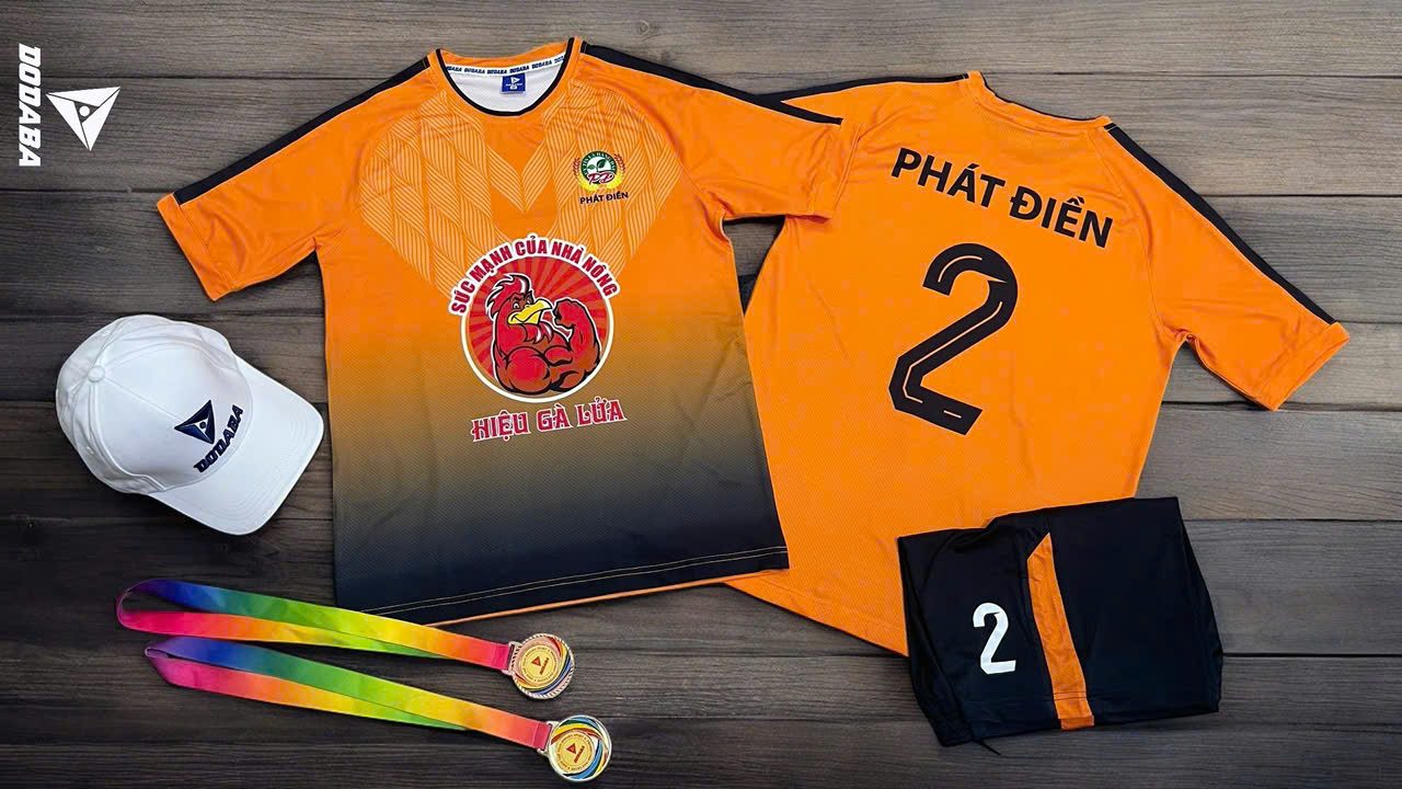 áo bóng đá thiết kế đẹp phát điền