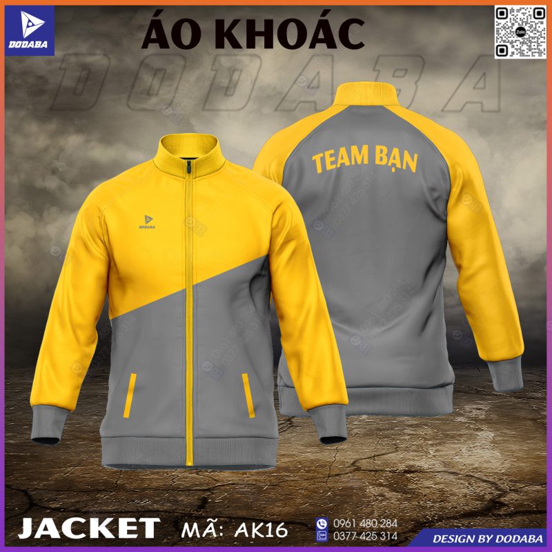 áo khoác thiết kế màu vàng