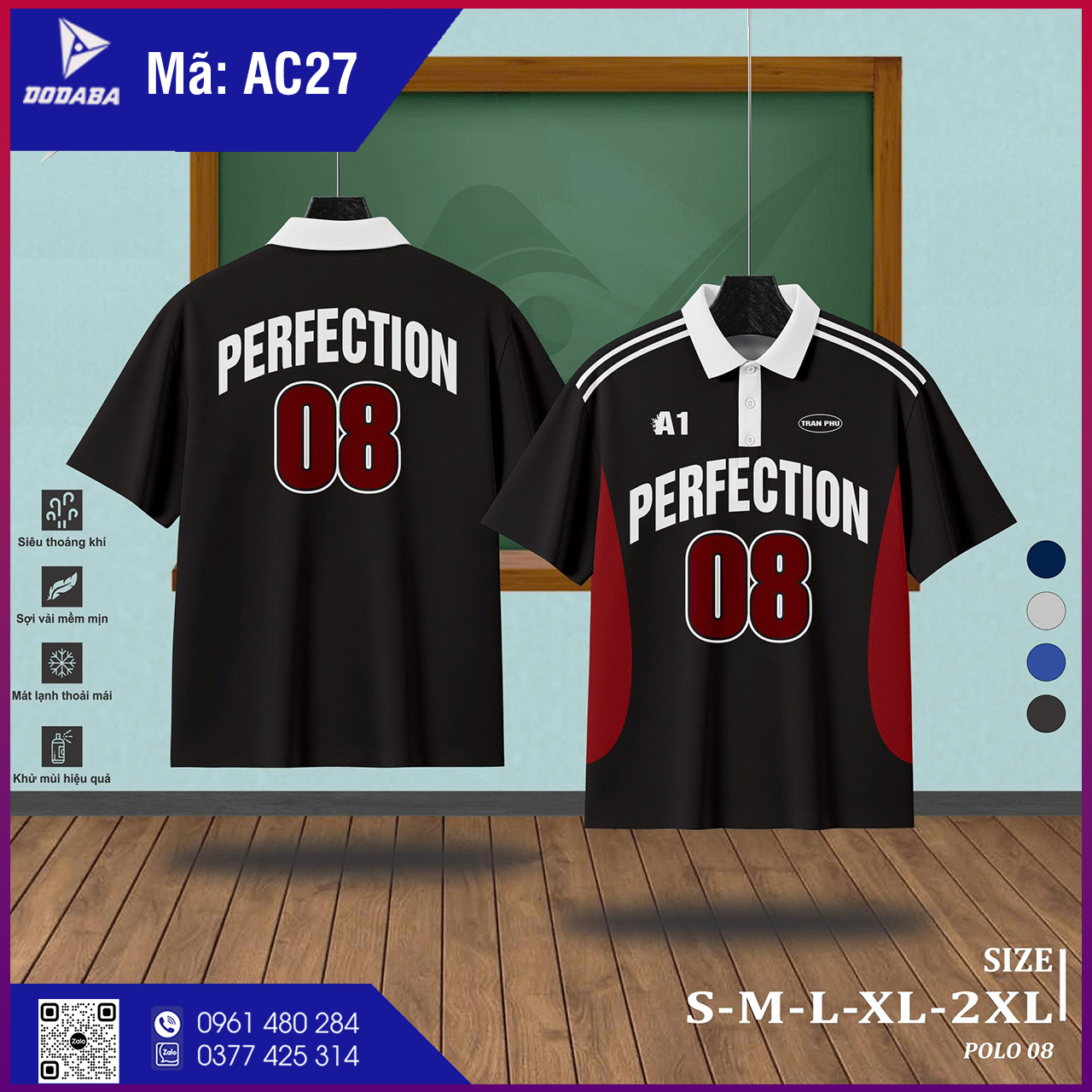Áo lớp thiết kế đẹp, chất lượng cao -AC27 Áo lớp thiết kế -AC27