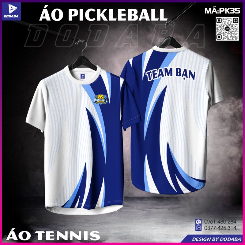 áo pickleball thiết kế màu bích