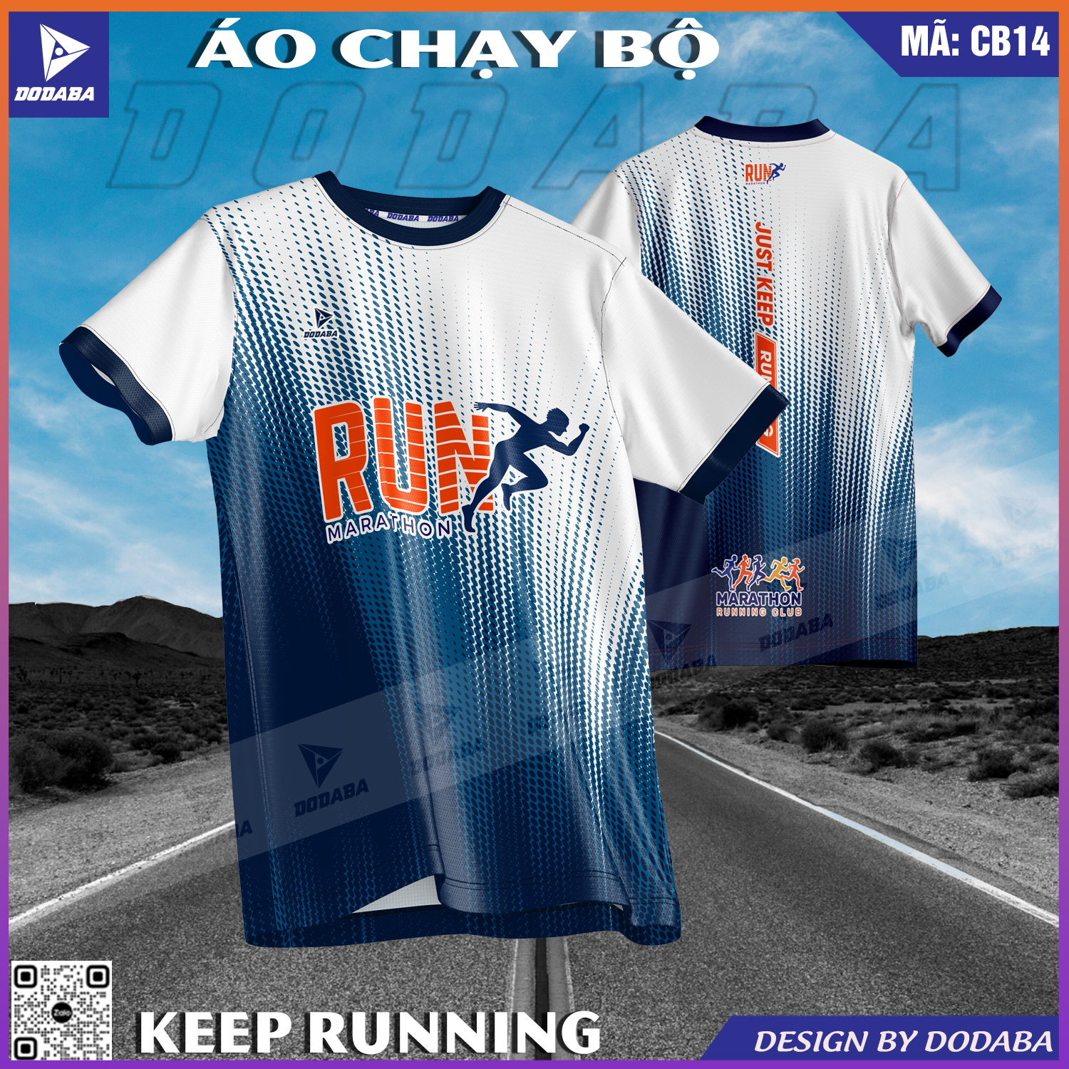 áo chạy bộ thiết kế dodaba màu xanh4 áo chạy bộ thiết kế dodaba
