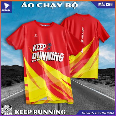 Mẫu áo chạy bộ thiết kế chạy bộ Mã CB9 tại Dodaba