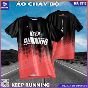 áo thiết kế chạy bộ đẹp màu cam