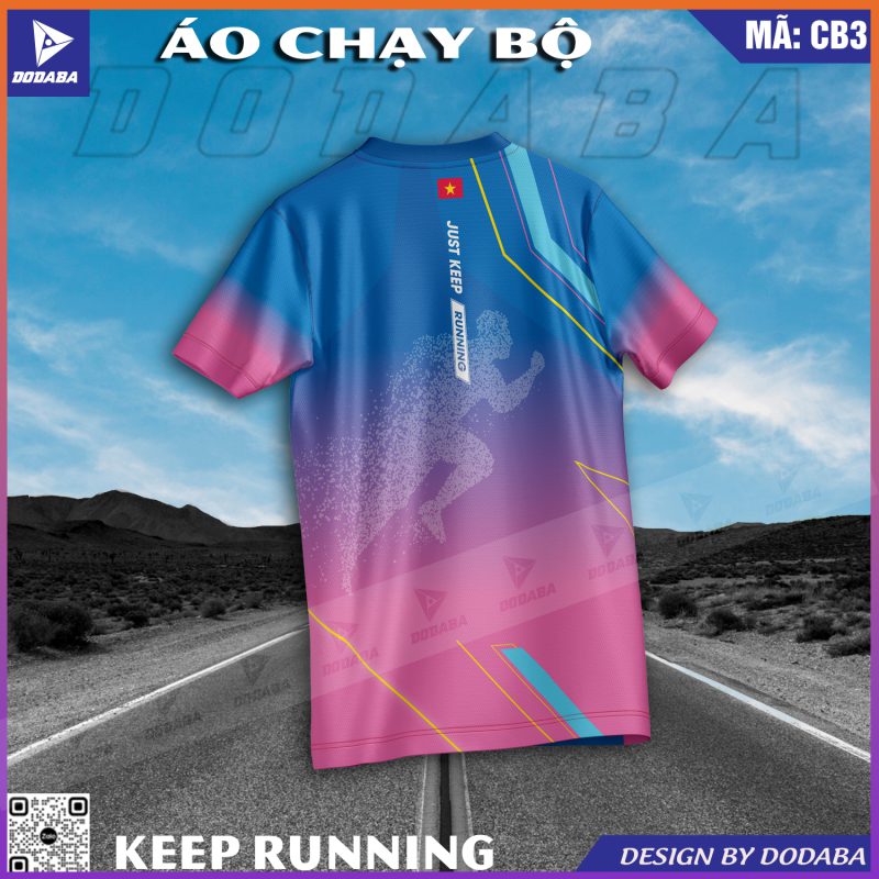 áo chạy bộ thiết kế đẹp mặt sau