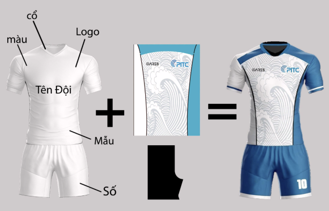 đặt áo bóng đá cho đội tại Bình Dương