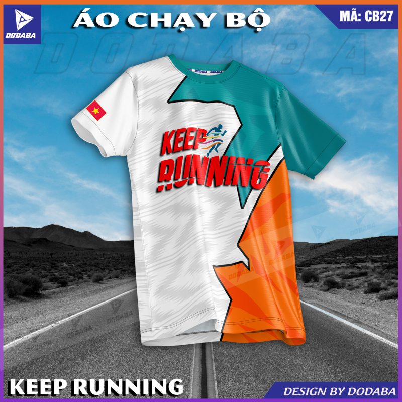 áo chạy bộ thiết kế cb27 đẹp trước