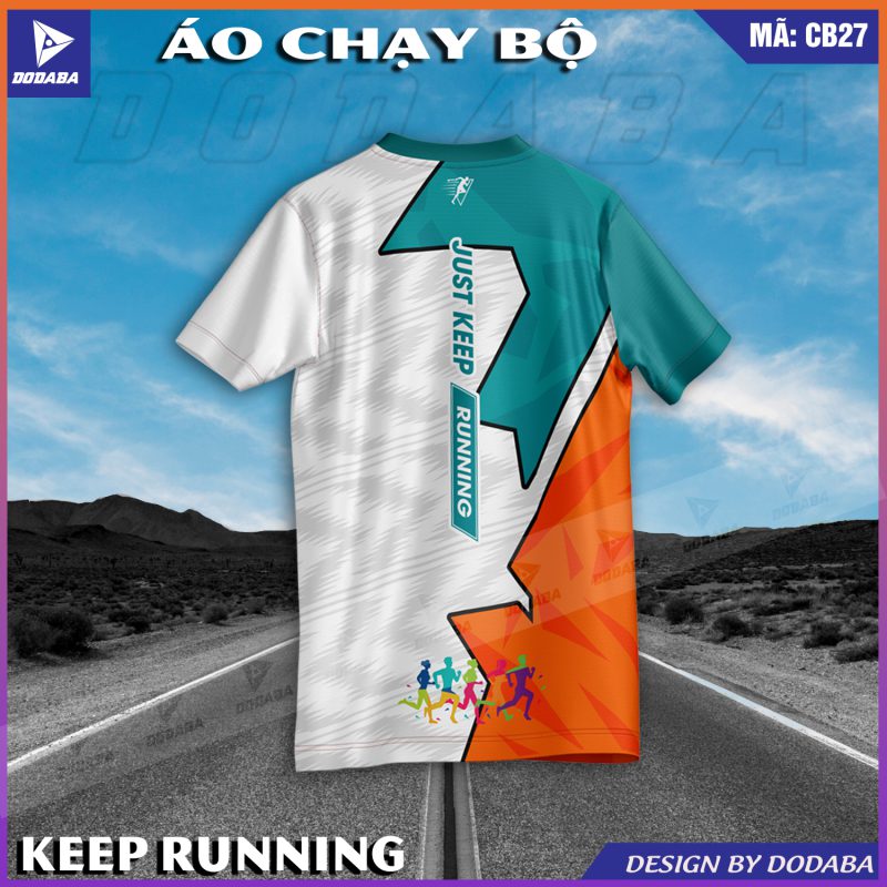 áo chạy bộ thiết kế cb27 đẹp mặt sau