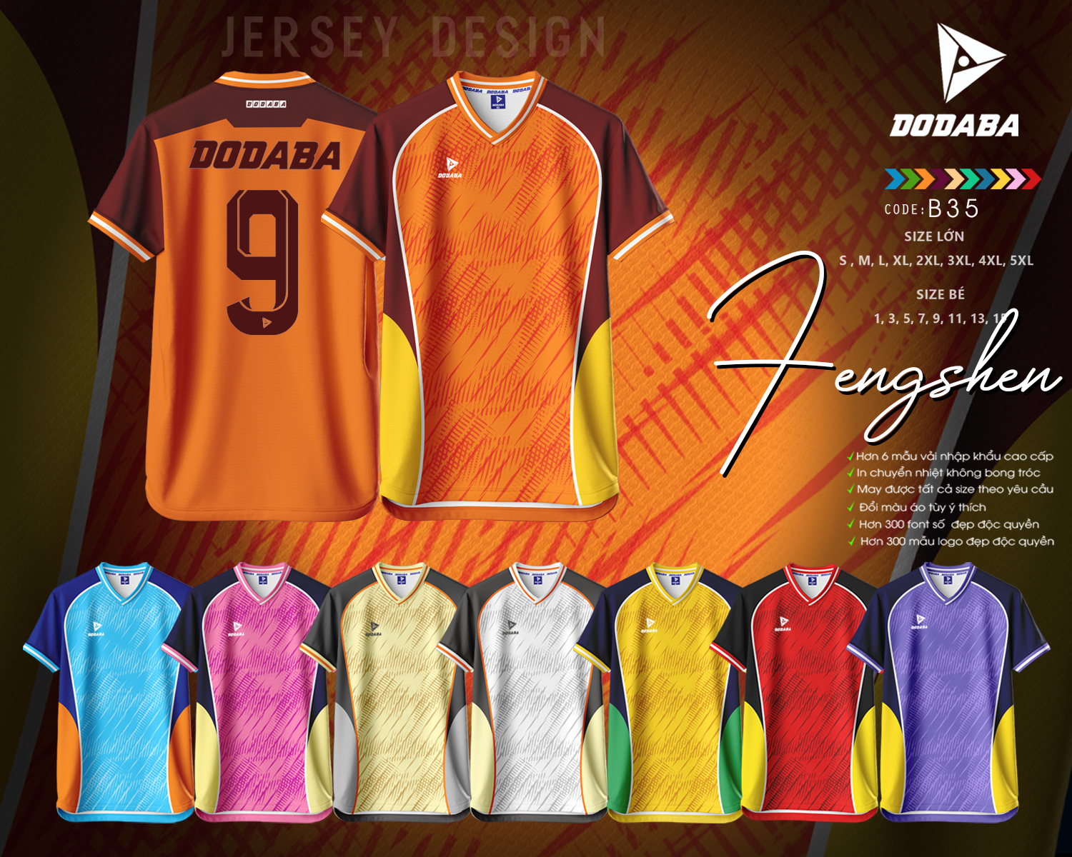 đồ đá banh đẹp fengshen đẹp