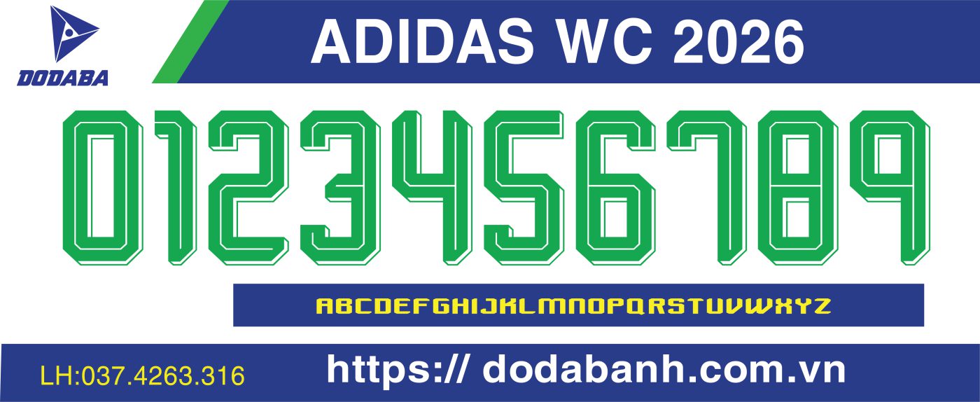 font số đá banh world cup 2026 đẹp