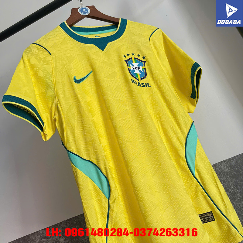 áo bóng đá brasil 2026 vàng sân nhà