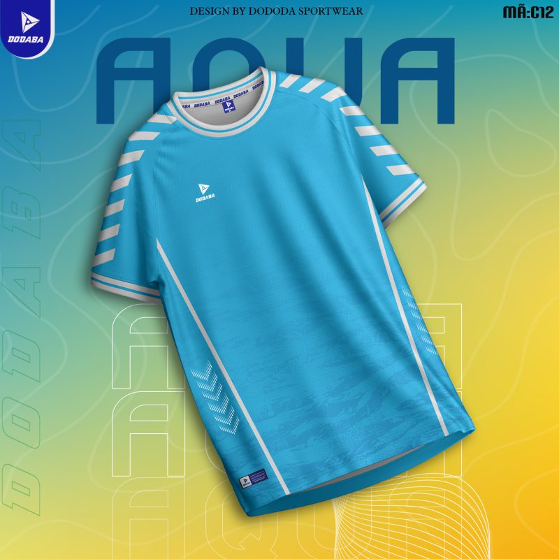 đồ đá banh thiết kế aqua xanh da 1