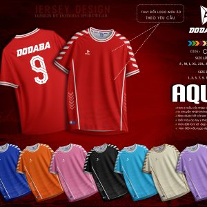 áo đá banh thiết kế đẹp aqua