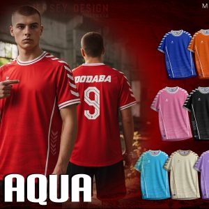 áo bóng đá thiết kế aqua