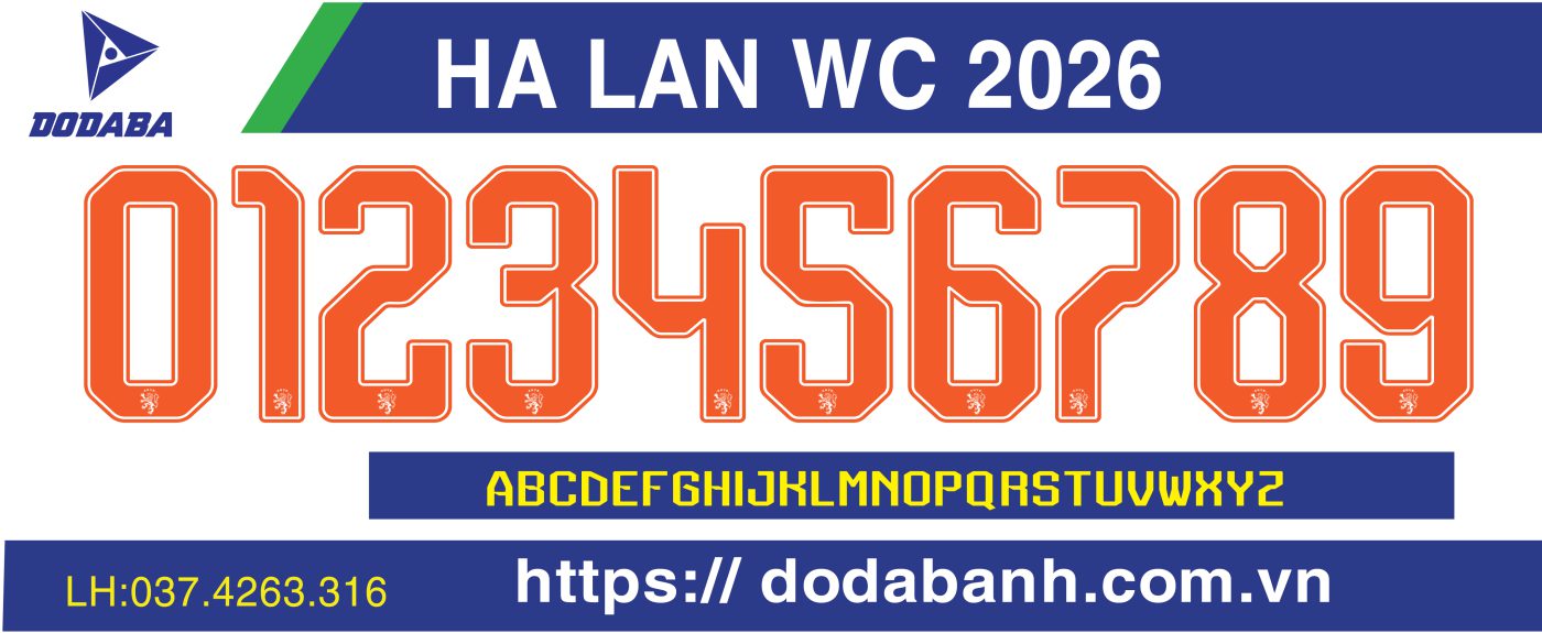 font số world hà lan đẹp