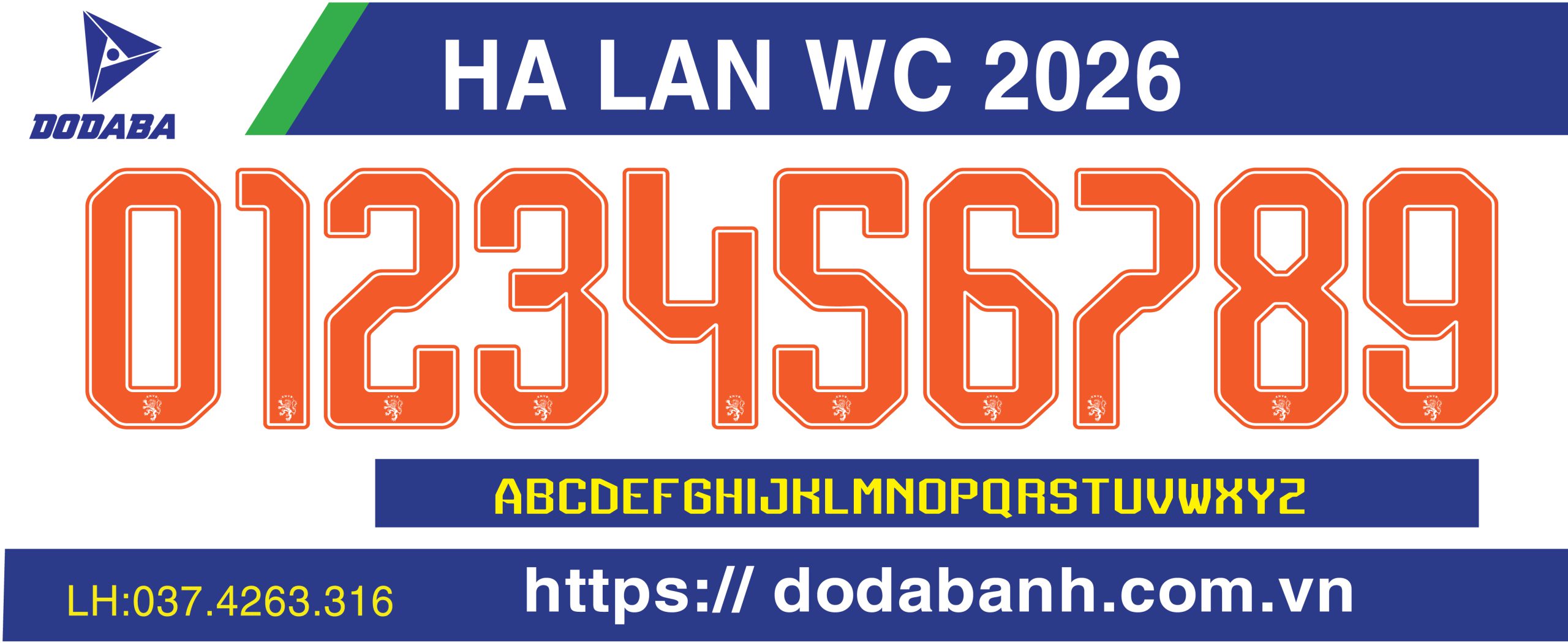 font số world hà lan đẹp