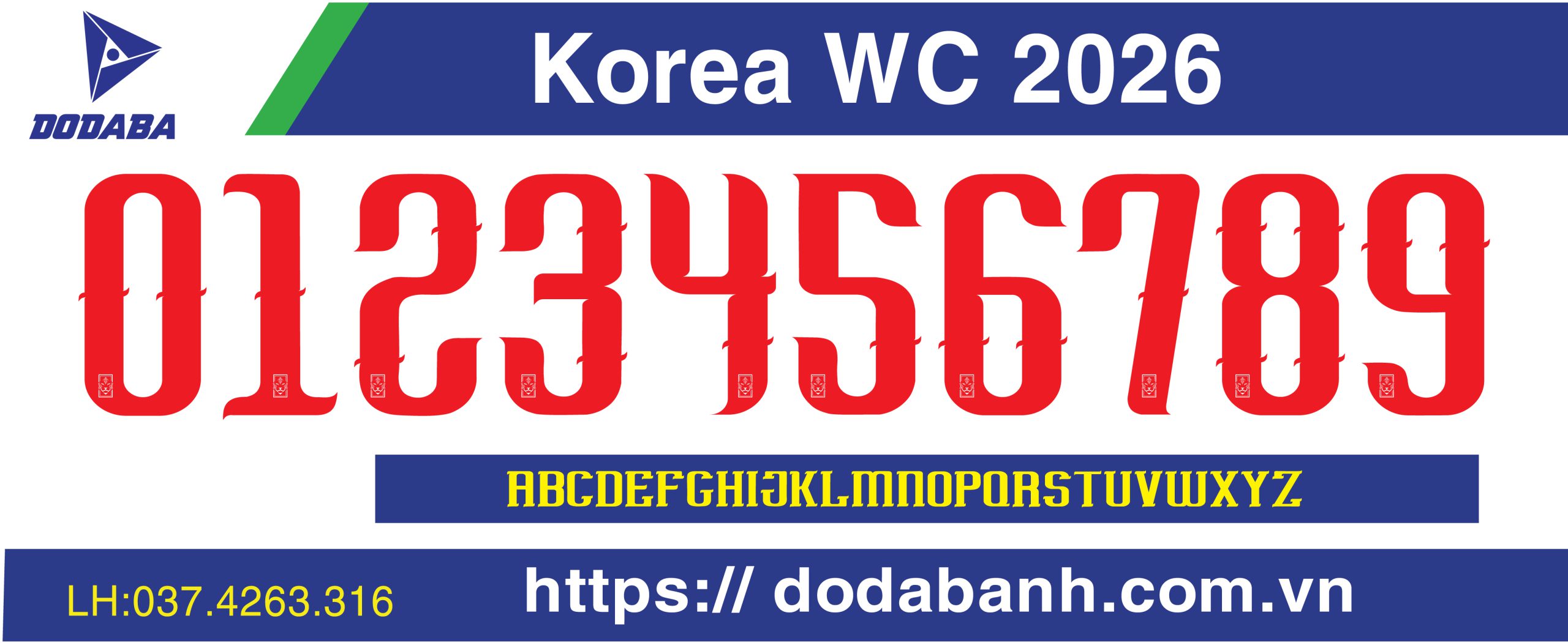 font số hàn quốc siêu đẹp 2026