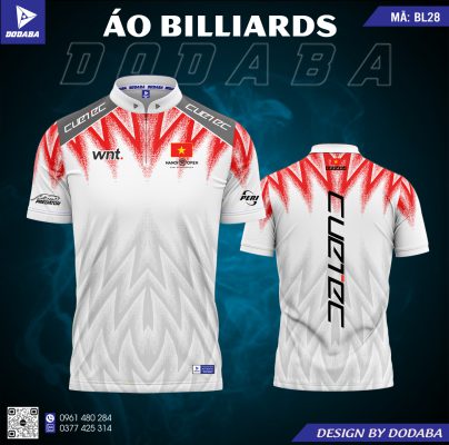 áo thiết kế billiards bl28 đẹp
