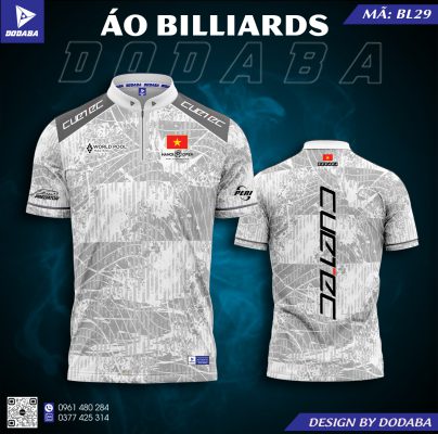 áo thiết kế billiards bl29 đẹp