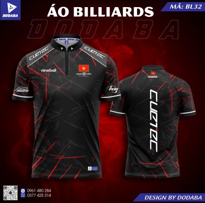 áo thiết kế billiards bl32 đẹp