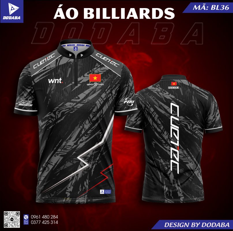 áo thiết kế billiards bl36 đẹp