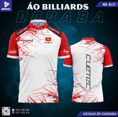 áo thiết kế billiards bl27 đẹp