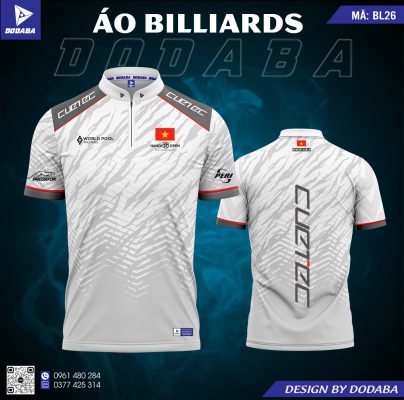 áo thiết kế billiards bl26 đẹp