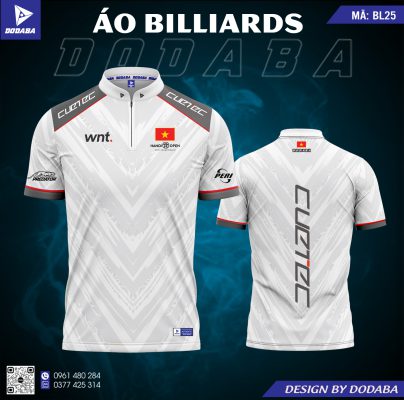 áo thiết kế billiards bl25 đẹp