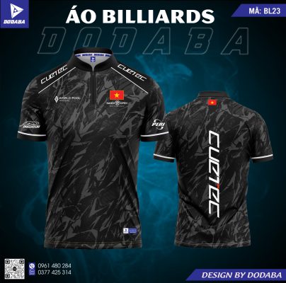 áo thiết kế billiards bl23 đẹp
