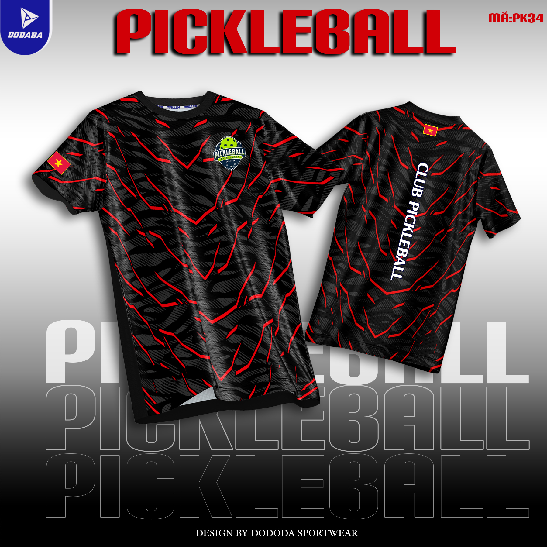 áo thiết kế pickleball đẹp