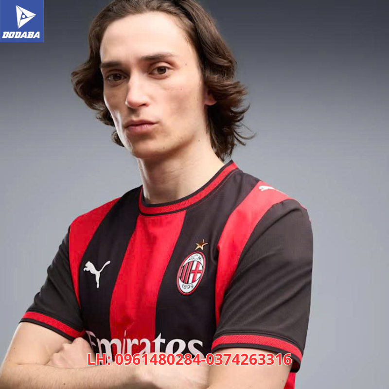 áo clb acmilan 2026-2027 sân nhà logo