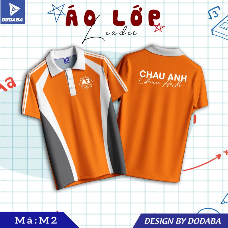 áo lớp thiết kế M cam