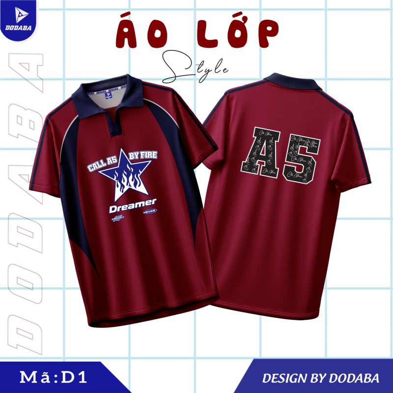 áo lớp thiết kế d1 đẹp