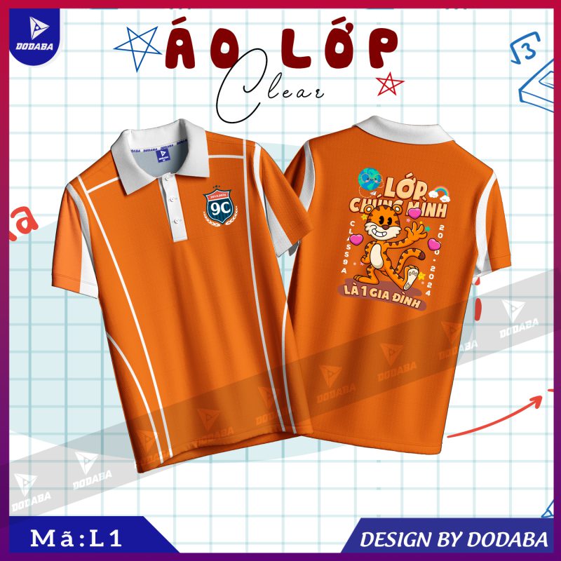 áo lớp thiết kế L cam