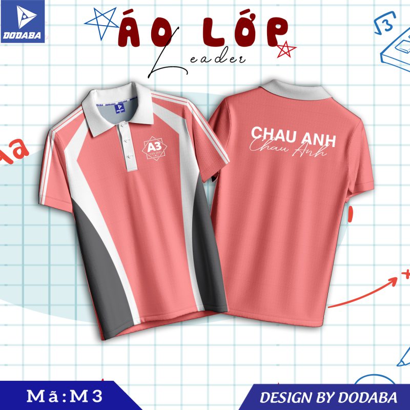 áo lớp thiết kế M hồng