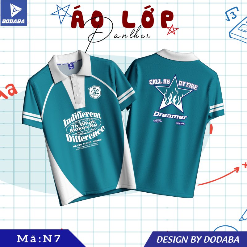 áo lớp thiết kế N xanh nhạt