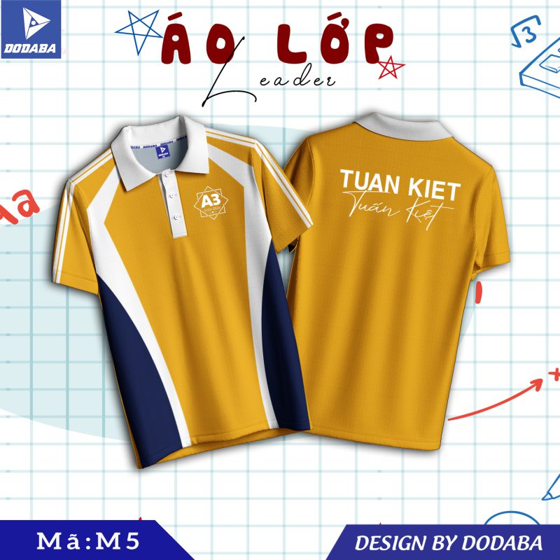 áo lớp thiết kế M vàng 