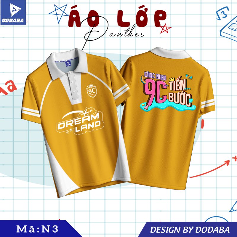 áo lớp thiết kế N vàng nghệ