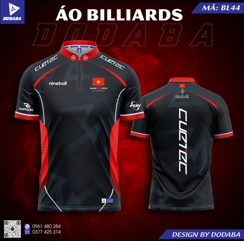 áo thiết kế billiards BL44 đẹp