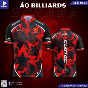 áo thiết kế billiards BL42 đẹp