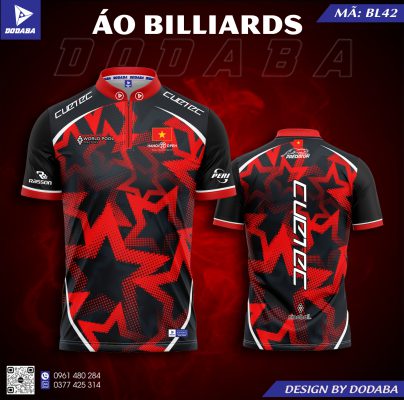 áo thiết kế billiards BL42 đẹp