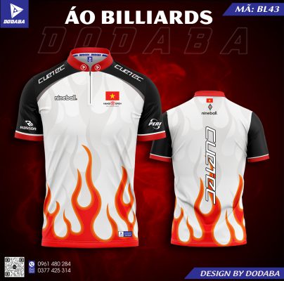 áo thiết kế billiards BL43 đẹp