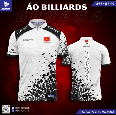 áo thiết kế billiards BL45 đẹp