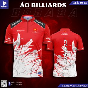 áo thiết kế billiards BL40 đẹp