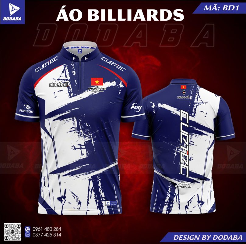 áo thiết kế billiards đẹp