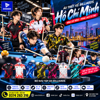 áo bida billiards thiết kế Hồ Chí Minh