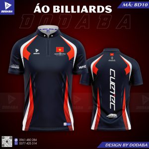 áo bida (billiard)thiết kế bd 10