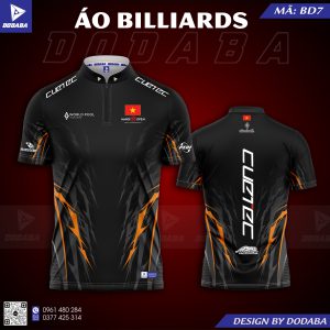áo thiết kế bida billards đẹp