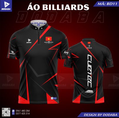 áo bida(billiards) thiết kế đẹp
