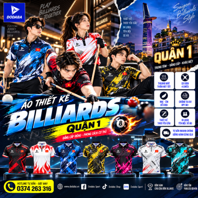 áo bida billiards thiết kế quận 1