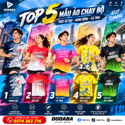 áo chạy bộ thiết kế đẹp 2026